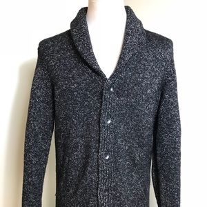 Rag Bone Men’s Shawl Cardigan Sweater Black Medium
